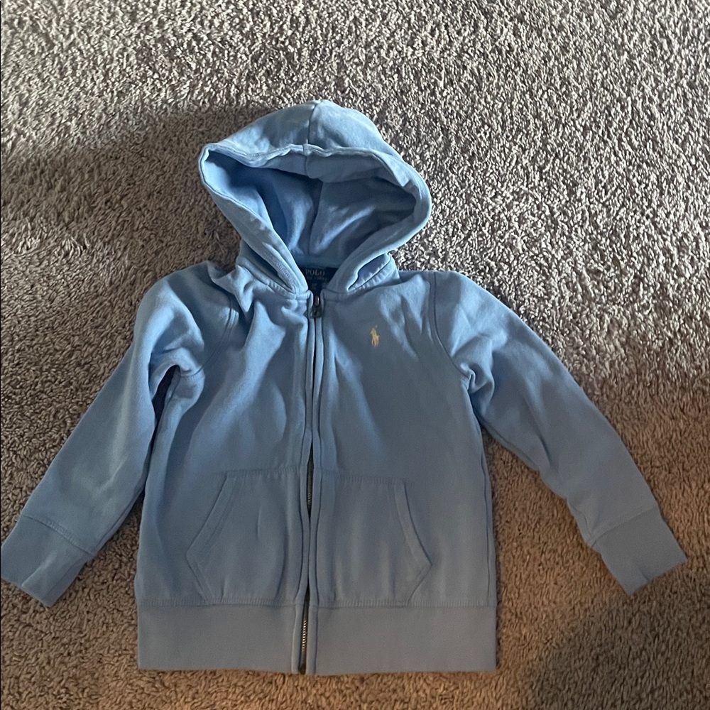 Polo by Ralph Lauren Sky Blue Zip-Up Hoodie